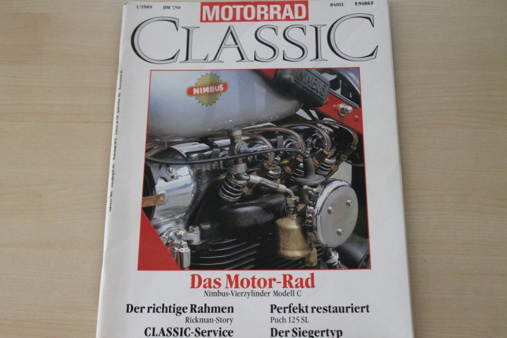 Deckblatt Motorrad Classic (01/1989)